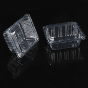 Clear Disposable PET Square Hinged Pet Food Container with Recycled Materials to Go Containers Clear Lids <strong>Cake</strong> <strong>Slice</strong> Containers - Product Image 5