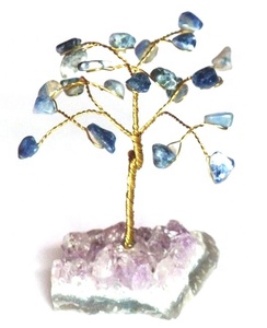 Arbre de vie lapis lazuli pierre améthyste brut minéraux de collection arbre Feng Shui décor pour cadeaux de décoration - Product Image 1