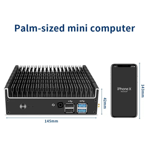 Mini PC pequeño MU02 Intel Win 11 fabricación resistente portátil todo en uno de escritorio Industrial Gaming Mini servidor PC con RAM DDR4 - Product Image 2