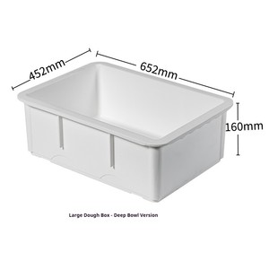 Plateaux de levage et de stockage empilables <span class=keywords><strong>en</strong></span> plastique blanc standard avec couvercles pour boulangerie commerciale - Product Image 1