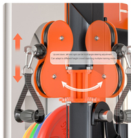 Máquina Smith Multifuncional de Venta Caliente con Cable Cruzado, Rack de Potencia Smith y Máquina de Sentadillas para Fitness