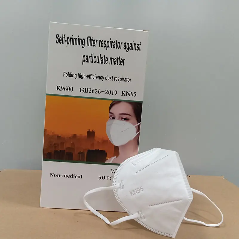 10 Pak CE FFP2 masker wajah kn95, perlindungan 6 lapis dari debu bau bubuk loop telinga masker kn95masque sekali pakai