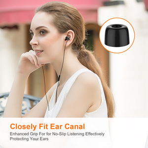 New Bee 3.0mm 3.5mm 4.5mm embouts d'oreille écouteurs de remplacement en mousse à mémoire de forme embouts d'oreille pour Bose, JBL, <span class=keywords><strong>Sennheiser</strong></span>, <span class=keywords><strong>Sony</strong></span> - Product Image 5
