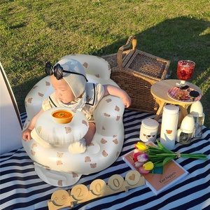 <b>Inflatable</b> Baby Chair,baby <b>Bath</b> Seat,<b>inflatable</b> Baby Seat for 6-36 Months for Bathroom Beach Outdoor Camping Baby Chair - Product Image 6