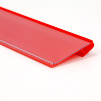 Porte-étiquettes en plastique d'étagère de profil d'extrusion de bande en plastique d'extrusion de PVC clair de la Chine pour le rayonnage de fil