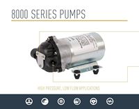 Pompe à diaphragme PENTAIR SHURFLO 8000-543-936, alimentée par batterie, pompe à eau automatique à débit contrôlé, 1,8 GPM, 60 PSI, résistante aux produits chimiques