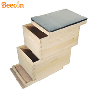 Fabrikneue neuseeländische Kiefernholz-Bienenkasten-Box, unmontiert, 8-Waben-System, australische Ausführung, 20 mm dick, für Bienenzucht, mit 1 Jahr Garantie