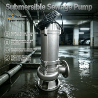 Pompe submersible pour eaux usées WQ haute performance, anti-blocage, pour eaux usées légèrement corrosives