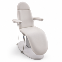 Cama de Belleza Eléctrica de 3 Motores con Respaldo y Reposapiés, Base Metálica, Capacidad de Carga de 200 kg, Control Remoto, Altura Ajustable, para Salón de Belleza y Spa