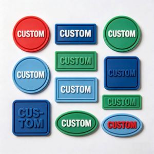 Étiquettes en silicone personnalisables de qualité supérieure, formes et motifs personnalisés, étiquettes pour vêtements pour commandes en gros - Product Image 6