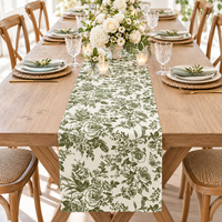 Nappe de table en polyester à motif floral fantaisie pour événements, hôtels, taille personnalisée, pour la décoration de mariage