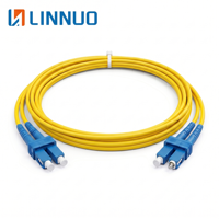 Cable de Fibra Óptica LC/UPC a LC/UPC SM DX, 3.0mm PVC, 3M, Dúplex, para FTTH, ODN, Centro de Datos