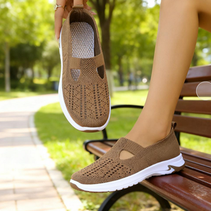 Chaussures de marche décontractées respirantes et résistantes à l'usure pour femmes, avec empeigne en maille et semelle intérieure en tissu, pour le printemps et l'été - Product Image 6