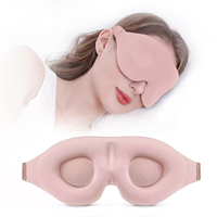 Masque pour les yeux en mousse 3D profilée, occultant, personnalisable, pour voyage, vente en gros, marque privée