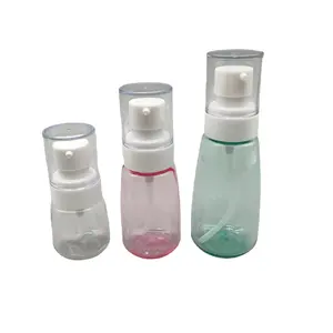 Emballage cosmétique en plastique Kit de voyage 30ml 60m 100ml bouteille de pompe à Lotion en plastique pour sérum nettoyant huile essentielle emballage