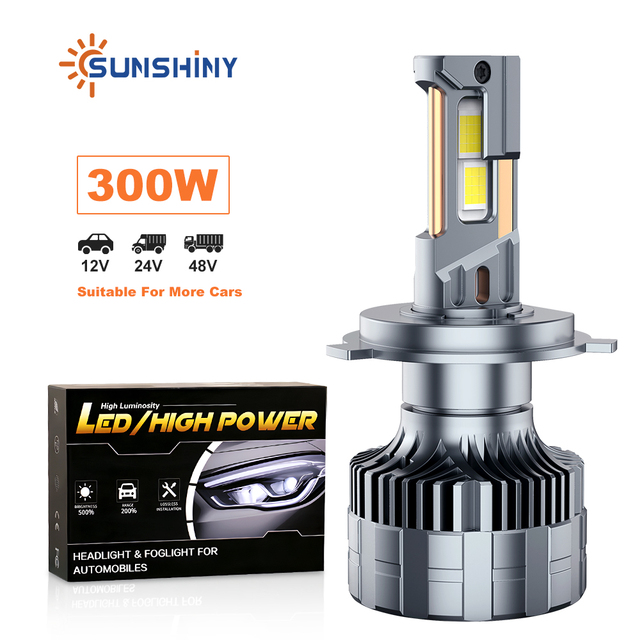 Sunshiny V33-X 360W 40000LM 6500K LED Headlights H1 H4 H7 H11 H13 HB3 9005 9006 IATF16949 Certified for Cars Trucks