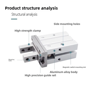 小型パラレル空気圧グリッパーロボットアーム用空気圧フィンガーシリンダー - Product Image 5