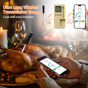 Bằng gỗ không dây thịt Nhiệt kế | BBQ nấu ăn bán buôn - Product Image 6