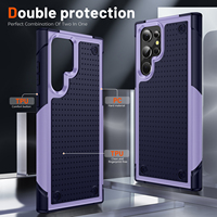 Étui de protection pour appareil photo, coque de téléphone portable, coque arrière en TPU+PC pour Samsung S23 Ultra