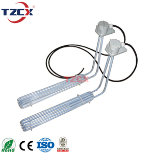TZCX marca PTFE recubierto de calentador de inmersión tubular eléctrico elemento de calefacción para líquidos corrosivos - Product Image 5