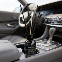 Diffuseur de parfum de voiture de luxe 5 étoiles BLACK ODOR, en verre, aromathérapie haut de gamme, sans électricité, parfum longue durée, pour rétroviseur