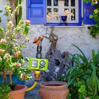 Programmateur d'arrosage en plastique OEM programmable, étanche, avec écran HD, fonction de report de pluie, système d'irrigation automatique pour pelouse et jardin