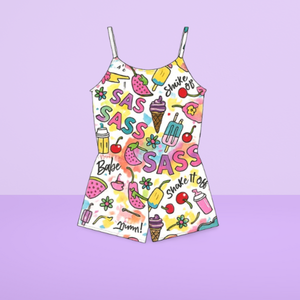 ชุดรอมเปอร์สาวไซส์ใหญ่ ผลิตจากผ้าเนื้อนุ่ม สวมใส่สบาย ยืดหยุ่น ให้การเคลื่อนไหวอิสระ พร้อมลุคที่ทันสมัย - Product Image 3