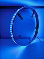 Kingshowstar 2022 NOUVEAU Kit de 4 anneaux lumineux LED RGBW à changement de couleur pour jantes de roues de 17 pouces à quatre rangées avec Bluetooth
