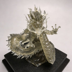 Souvenir personnalisé en résine transparente, dragon imprimé en 3D SLA, couleurs et tailles personnalisées, service de prototypage rapide pour la décoration de cadeaux - Product Image 2