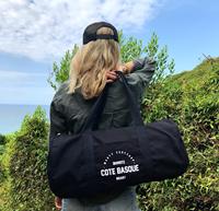 Sac de sport en toile de coton grande capacité, réutilisable, avec logo personnalisé imprimé, pour la gym et les voyages, durable, idéal pour le fitness
