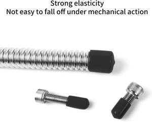 Embouts ronds en caoutchouc Protecteurs flexibles de filetage en vinyle Manchon en caoutchouc Embouts de boulon noir pour <span class=keywords><strong>tube</strong></span> métallique Boulon de tige - Product Image 2