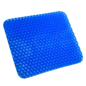 Coussin explosif de silicone de bureau de siège de voiture de gel de polymère de coussin de glace de nid d'abeille