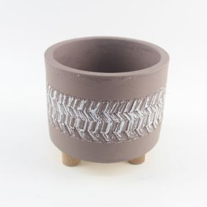 Florero de cemento de estilo clásico, decoración del hogar, maceta de bonsái de hormigón para suelo, centro comercial, cuidado del jardín - Product Image 2