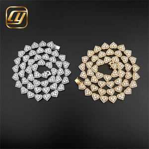 925 Sterling Silver GRA Certificated Hip Hop 8MM <b>Iced</b> <b>Out</b> VVS Moissanite Diamond Fine Jewelry Cuban Link <b>Chain</b> Necklace - Product Image 1
