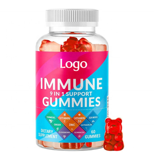 Private Label Natuurlijke Organische Multi Vitamine C D Zink Immuun Gummies Met Eldeberry Kurkuma Gember Zeemos <span class=keywords><strong>Echinacea</strong></span> <span class=keywords><strong>Astragalus</strong></span> - Product Image 1