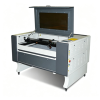 Machine de gravure et de découpe laser CO2 6090, taille de travail 90x60cm, contrôleur Ruida, 60W 80W 100W pour l'Amérique du Sud