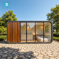 Maisonnette préfabriquée économique de 20 ou 40 pieds, type Apple Cabin, avec escalier intérieur, isolée, gain de place, pour séjour en milieu rural
