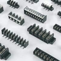 Rail Din Termi-Blok Header Socket Connecteur d'équipement électrique Pin Pcb Mount Screw Green Housing Enfichable Borniers