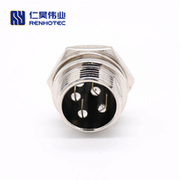 Conector de aviación GX12 GX16 GX25 GX30, 4 pines, macho, recto, hembra, tipo estándar