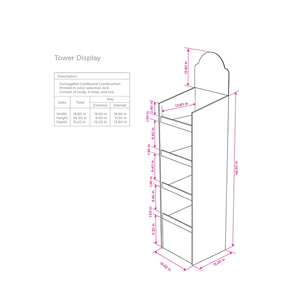 Tùy chỉnh Pop tầng cửa hàng bán lẻ sản phẩm hiển thị đơn vị đứng các tông sóng kẹo thực phẩm đồ uống các tông hiển thị giá - Product Image 6