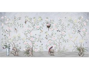 Nouveau papier peint <span class=keywords><strong>2022</strong></span>, motif floral et d'oiseaux chinois, papier peint pour chambre d'enfant - Product Image 1