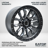 Jantes EATOP 4X4 tout-terrain PCD 6X139.7 en alliage d'aluminium moulé sous faible pression à rayons multiples pour Wrangler, Tank 300, Iron Cavalry, Leopard 5