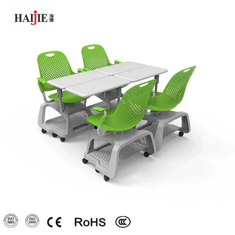 多機能環境にやさしい標準サイズの教室の椅子ライティングパッド付きの学校の研究椅子