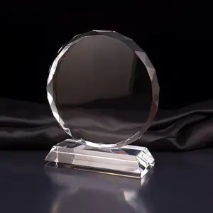 Honor Of Cheap Custom Shape Blank K9 Glass Business Trophy Crystal Award Crystal Glass