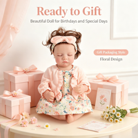 Poupée Reborn réaliste de 18 pouces (45,72 cm) avec corps lesté en vinyle, tenues variées personnalisables, cadeau jouet pour enfants et collectionneurs