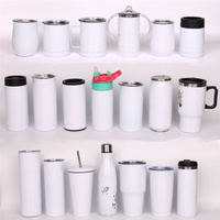 Entrepôt américain livraison gratuite gobelet à double paroi en acier inoxydable 12oz pour enfants gobelet à sucette vierge à sublimation avec double couvercle