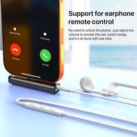 Adaptador de Auriculares AUX de 3.5mm con Sonido HIFI, Música, Llamadas y Control Remoto para Dispositivos iPhone