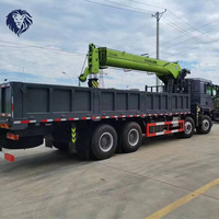 Camion grue HOWO à charge lourde, grue montée sur camion professionnelle pour les travaux de transport longue distance et de levage