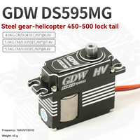 Servomoteurs à plateau oscillant à engrenages métalliques GDW DS290MG DS595MG pour hélicoptères ; compatibles avec les jouets électroniques X3 Yato 470L et KST215
