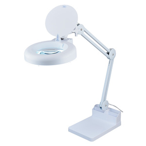<span class=keywords><strong>Lampe</strong></span> <span class=keywords><strong>Loupe</strong></span> Professionnelle Portable avec Bras Articulé et Support de Table pour Salon de Manucure - Product Image 2